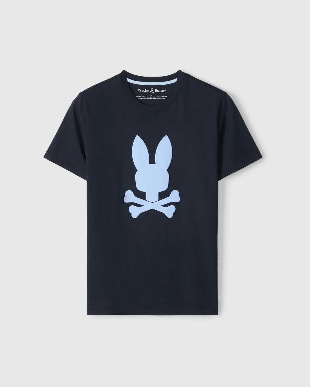 Tees Psycho Bunny Houston Graphic Tee Bleu Marine Homme | URX-88434455